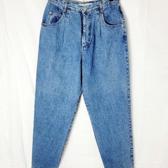 Gloria Vanderbilt Vintage High Rise Pleated Tapered Women's Jeans - Picture 1 of 3